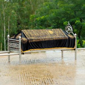খাটিয়া গিলাফ KG01 - কালো (কালিমাখচিত)